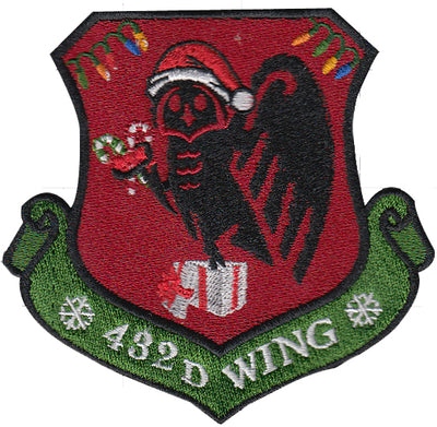 Custom Holiday 432D Wing Morale Color Patch - 2 Pack